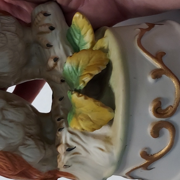 Owls Music Box Figurine 7.5 in Hx4inW.Multi,Pre-Owned.Plays Fine. - Picture 5 of 7